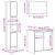 Set mobilier de baie, 3 piese, lemn vechi, lemn prelucrat GartenMobel Dekor
