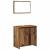 Set mobilier de baie, 3 piese, lemn vechi, lemn prelucrat GartenMobel Dekor