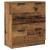 Dulap, 3 buc., lemn învechit, 60x30x70 cm, lemn prelucrat GartenMobel Dekor