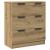 Dulap, 3 buc., stejar artizanal, 60x30x70 cm, lemn prelucrat GartenMobel Dekor