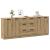 Dulap, 3 buc., stejar artizanal, 60x30x70 cm, lemn prelucrat GartenMobel Dekor