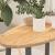 Blat de masă 80x40x2 cm lemn masiv de stejar oval GartenMobel Dekor
