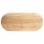 Blat de masă 140x60x2 cm lemn masiv de stejar oval GartenMobel Dekor