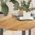 Blat de masă maro deschis 100x50x2 cm lemn masiv de stejar oval GartenMobel Dekor