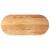 Blat de masă maro deschis 140x60x2 cm lemn masiv de stejar oval GartenMobel Dekor