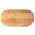 Blat de masă maro deschis 120x60x4 cm lemn masiv de stejar oval GartenMobel Dekor