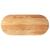 Blat de masă maro deschis 140x60x4 cm lemn masiv de stejar oval GartenMobel Dekor