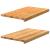 Pervaz 2 buc lemn masiv de maro deschis 70x40x2 cm GartenMobel Dekor