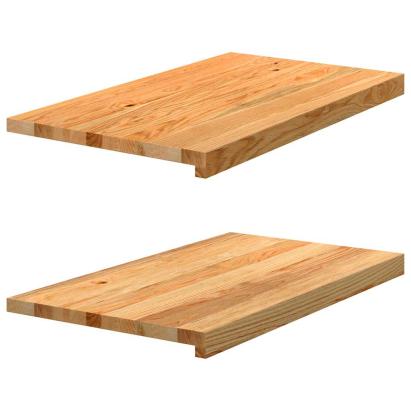 Pervaz 2 buc lemn masiv de maro deschis 70x40x2 cm GartenMobel Dekor