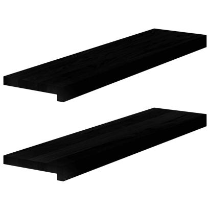 Pervaz 2 buc lemn masiv de Maro închis 80x20x2 cm GartenMobel Dekor