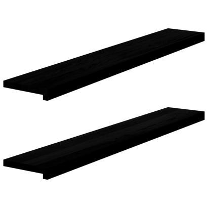 Pervaz 2 buc lemn masiv de Maro închis 120x20x2 cm GartenMobel Dekor