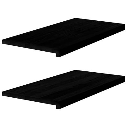 Glafuri 2 buc maro închis 80x40x2 cm lemn masiv de stejar GartenMobel Dekor