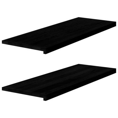 Glafuri 2 buc maro închis 110x40x2 cm lemn masiv de stejar GartenMobel Dekor