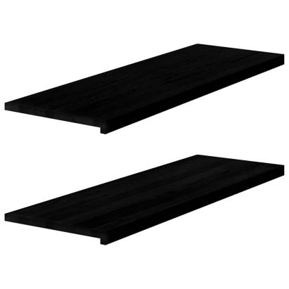 Glafuri 2 buc maro închis 120x40x2 cm lemn masiv de stejar GartenMobel Dekor