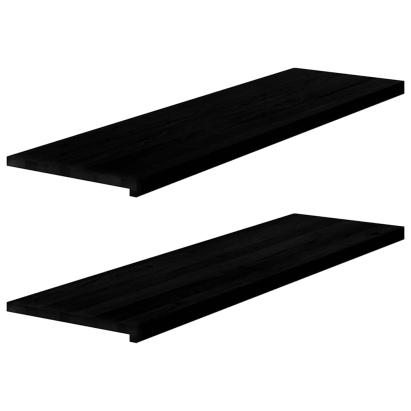 Glafuri 2 buc maro închis 140x40x2 cm lemn masiv de stejar GartenMobel Dekor