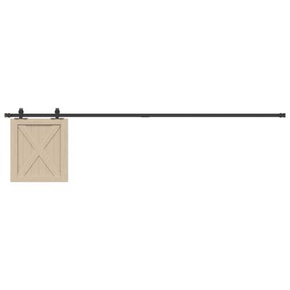 Set uși glisante pentru dulap 213 cm oțel carbon GartenMobel Dekor