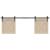 Set uși glisante pentru dulap 152 cm oțel carbon GartenMobel Dekor