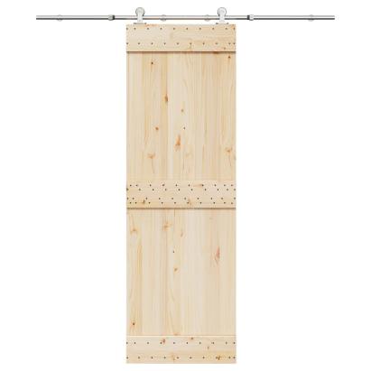 Set piese pentru ușă glisantă, argintiu, 183 cm oțel inoxidabil GartenMobel Dekor