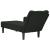 Sezlong cu cotiera dreapta catifea neagra GartenMobel Dekor
