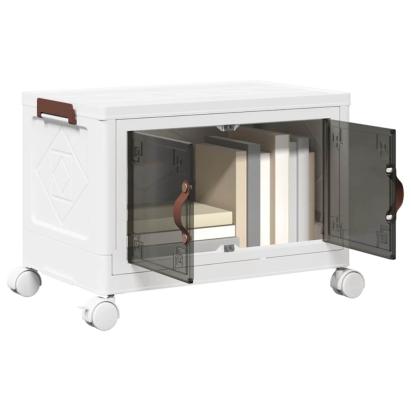 Cutie de depozitare stivuită cu roți 28 L 48x29,5x33 cm GartenMobel Dekor