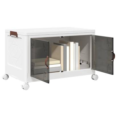 Cutie de depozitare stivuită cu roți 75 L 65x40x41,5 cm GartenMobel Dekor