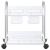 Cărucior de depozitare cu 2 niveluri transparent acrilic GartenMobel Dekor