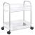 Cărucior de depozitare cu 2 niveluri transparent acrilic GartenMobel Dekor