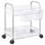 Cărucior de depozitare cu 2 niveluri transparent acrilic GartenMobel Dekor