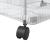 Cărucior de depozitare cu 3 niveluri transparent acrilic GartenMobel Dekor
