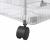 Cărucior de depozitare cu 4 niveluri, transparent acrilic GartenMobel Dekor