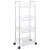 Cărucior de depozitare cu 4 niveluri, transparent acrilic GartenMobel Dekor