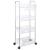 Cărucior de depozitare cu 4 niveluri, transparent acrilic GartenMobel Dekor