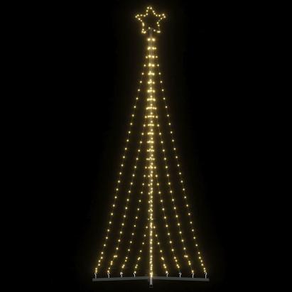 Instalație brad de Crăciun 447 LED-uri, alb cald, 249 cm GartenMobel Dekor