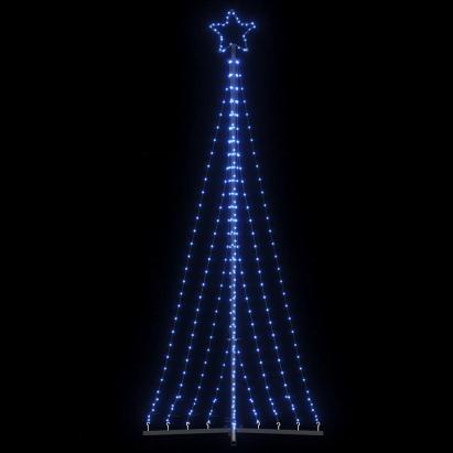Instalație brad de Crăciun 447 LED-uri, albastru, 249 cm GartenMobel Dekor