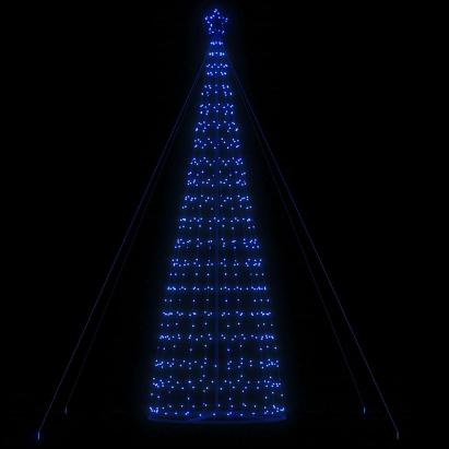 Con de lumină brad de Crăciun, 1534 LED-uri, albastru, 503 cm GartenMobel Dekor