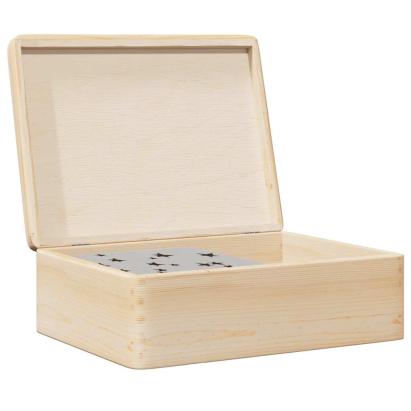 Cutie din lemn cu capac 40x30x13 cm din lemn masiv de pin GartenMobel Dekor