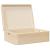 Cutie din lemn cu capac 40x30x23 cm din lemn masiv de pin GartenMobel Dekor