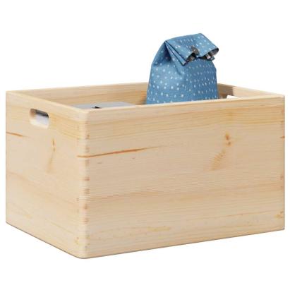 Cutie din lemn cu mânere 40x30x23 cm din lemn masiv de pin GartenMobel Dekor