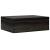 Cutie din lemn cu capac negru 40x30x13 cm lemn masiv de pin GartenMobel Dekor