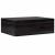 Cutie din lemn cu capac negru 40x30x13 cm lemn masiv de pin GartenMobel Dekor