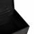 Cutie din lemn cu capac negru 40x30x23 cm lemn masiv de pin GartenMobel Dekor