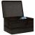Cutie din lemn cu capac negru 40x30x23 cm lemn masiv de pin GartenMobel Dekor