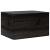 Cutie din lemn cu capac negru 40x30x23 cm lemn masiv de pin GartenMobel Dekor