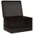 Cutie din lemn cu capac negru 40x30x23 cm lemn masiv de pin GartenMobel Dekor