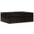 Cutie din lemn cu mânere negru 40x30x13 cm lemn masiv de pin GartenMobel Dekor