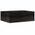 Cutie din lemn cu mânere negru 40x30x13 cm lemn masiv de pin GartenMobel Dekor
