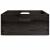 Cutie din lemn cu mânere negru 40x30x13 cm lemn masiv de pin GartenMobel Dekor