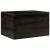 Cutie din lemn cu mânere negru 40x30x23 cm lemn masiv de pin GartenMobel Dekor