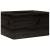 Cutie din lemn cu mânere negru 40x30x23 cm lemn masiv de pin GartenMobel Dekor