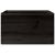 Cutie din lemn cu mânere negru 40x30x23 cm lemn masiv de pin GartenMobel Dekor